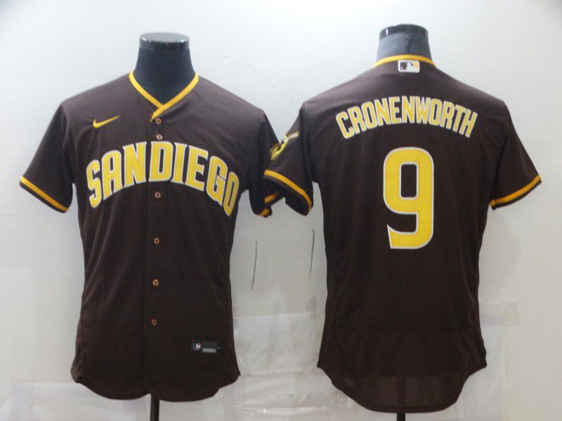 Men San Diego Padres #9 Cronenworth Brown Elite Nike MLB Jerseys->cleveland indians->MLB Jersey